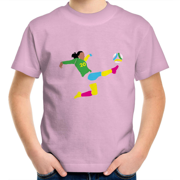 SAM KERR PINK KIDS TEE