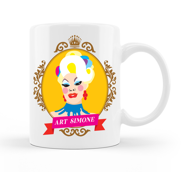 QUEEN ART SIMONE - COLLECTORS EDITION MUG - FREE DELIVERY IN AUSTRALIA