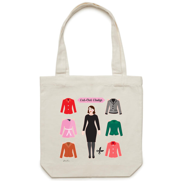 GLADYS CUTOUT- Canvas Tote Bag