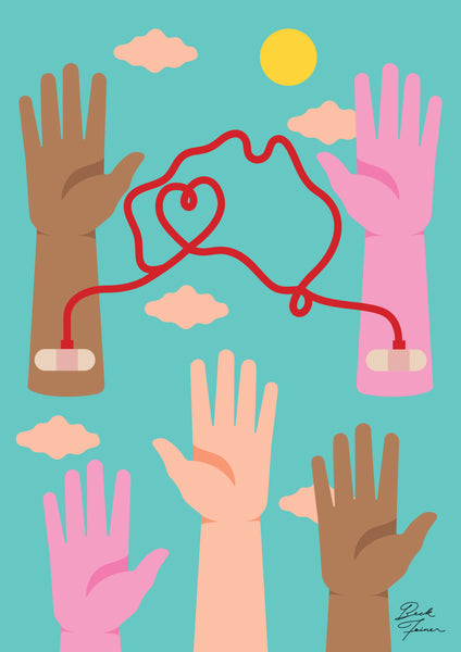 AUSSIES UNITE A3 PRINT