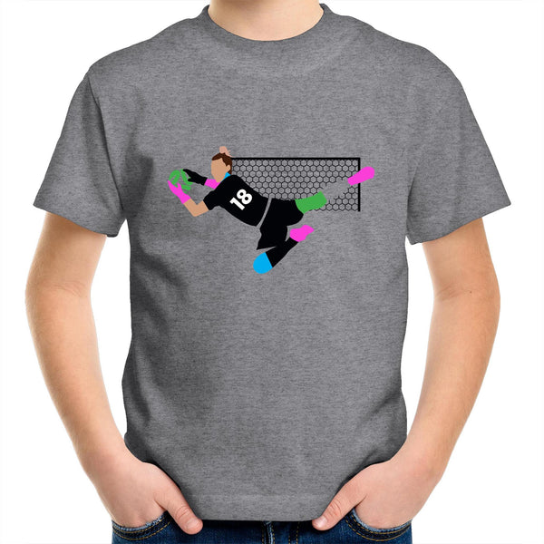 Mackenzie Arnold - Kids Tee - Grey/Yellow/Blue