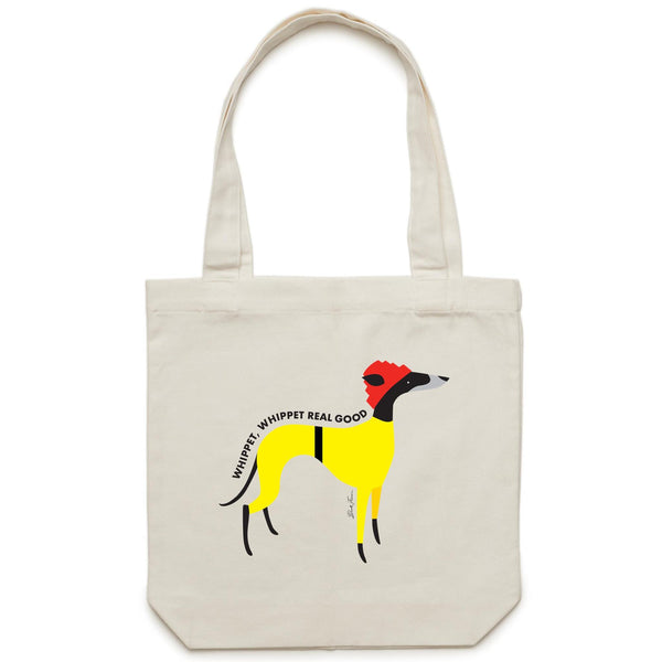 WHIPPET REAL GOOD - Canvas Tote Bag