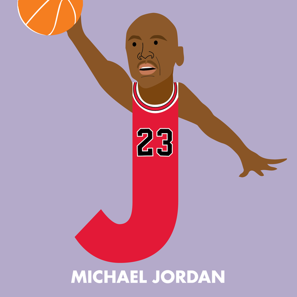 AMERICAN LEGENDS ALPHABET POSTER
