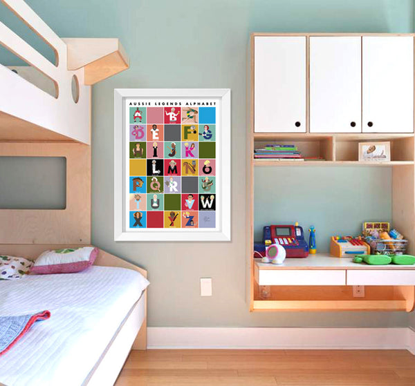 AUSSIE LEGENDS ALPHABET POSTER