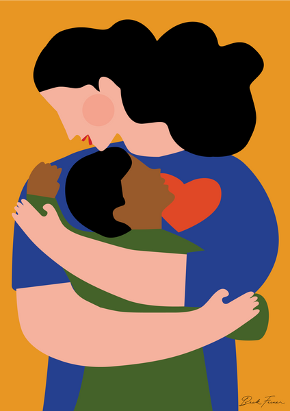 MOTHER CHILD A2 PRINT (FREE SHIPPING)