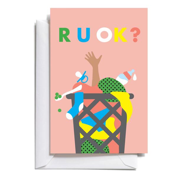 R U OK? Mini Greeting Cards (free shipping)