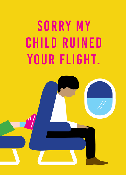 Sorry My Child Ruined Your Flight - Apology Cards (Pre-Order Now)