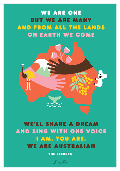 WE ARE ONE A2 PRINT