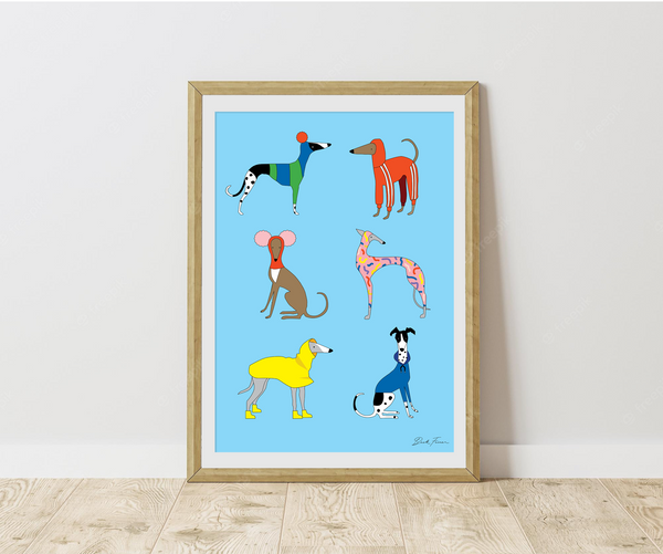HOUNDS ARE WONDERFUL PRINT
